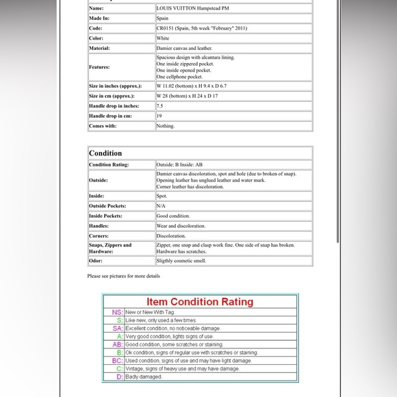 Louis Vuitton Beige and Tan Checkered Tote - Picture 14 of 14